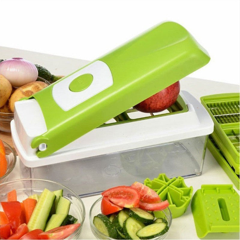 12-Piece Nicer Dicer Plus Multi-Function Vegetable & Fruit Slicer