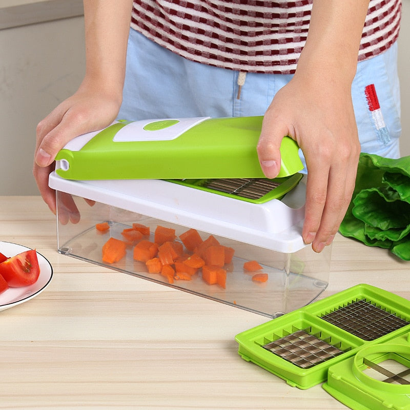 12-Piece Nicer Dicer Plus Multi-Function Vegetable & Fruit Slicer