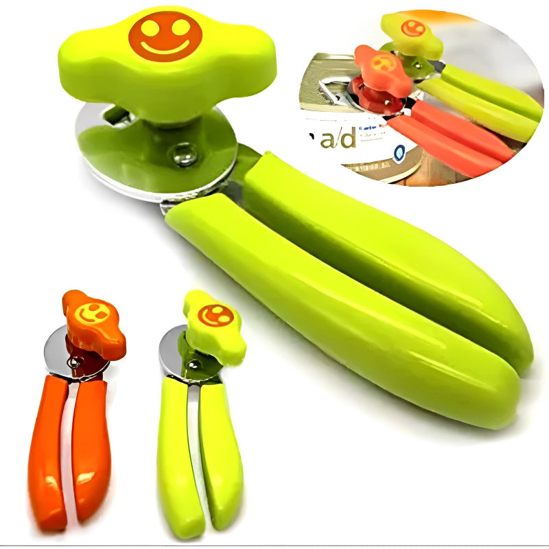 2-in-1 Stainless Steel Can & Bottle Opener with Easy Grip