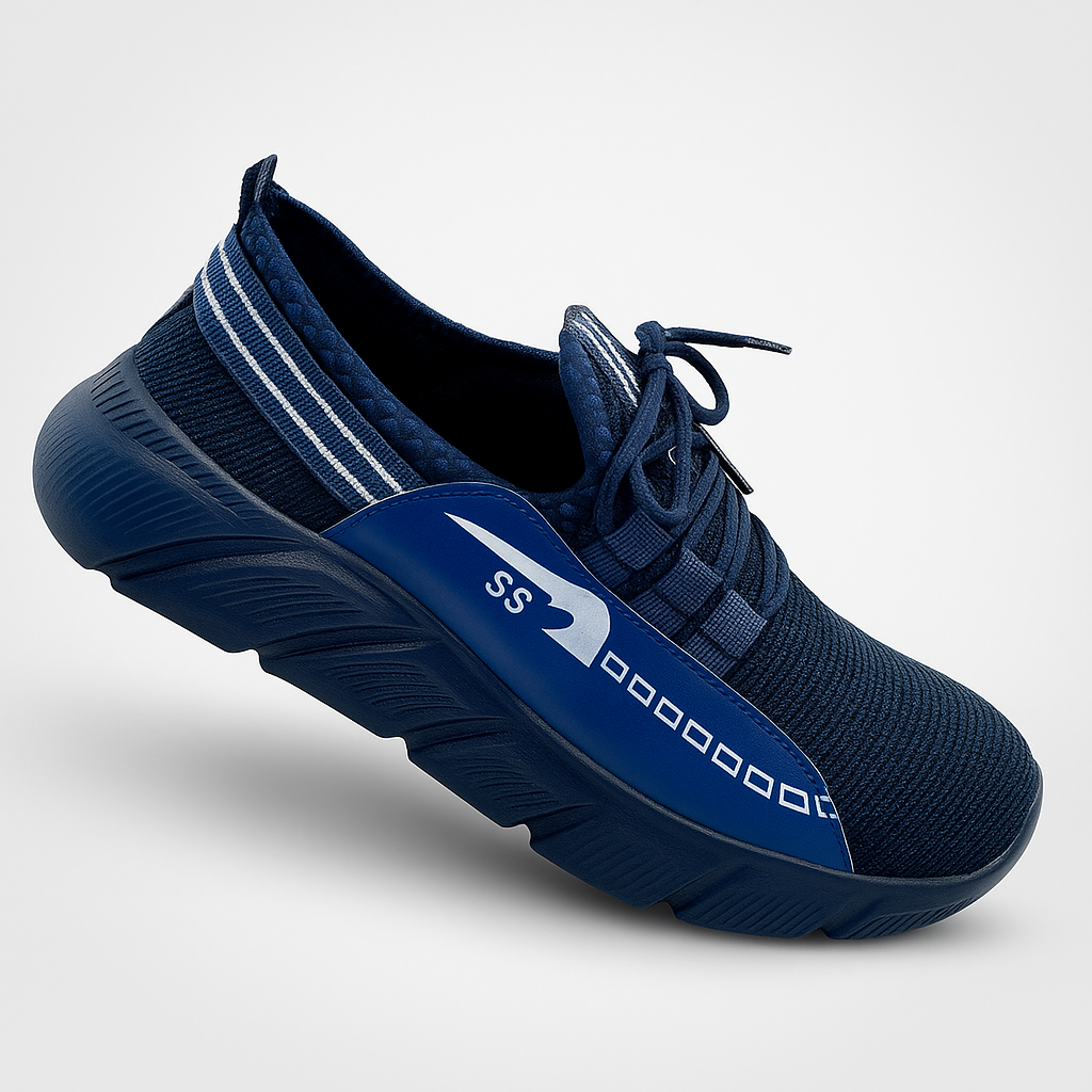 Men’s Blue SS Running Sneakers – Lightweight Breathable Casual Sports Shoes