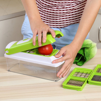 12-Piece Nicer Dicer Plus Multi-Function Vegetable & Fruit Slicer