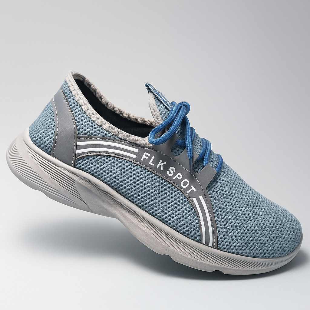 Grey Sports Sneakers for Men – Lightweight Running, Training & Casual Shoes