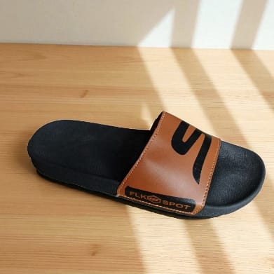 Men's Flipflop Slides , Brown Slippers for men.