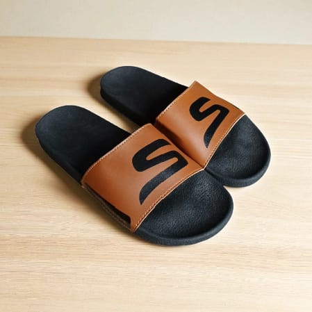 Men's Flipflop Slides , Brown Slippers for men.
