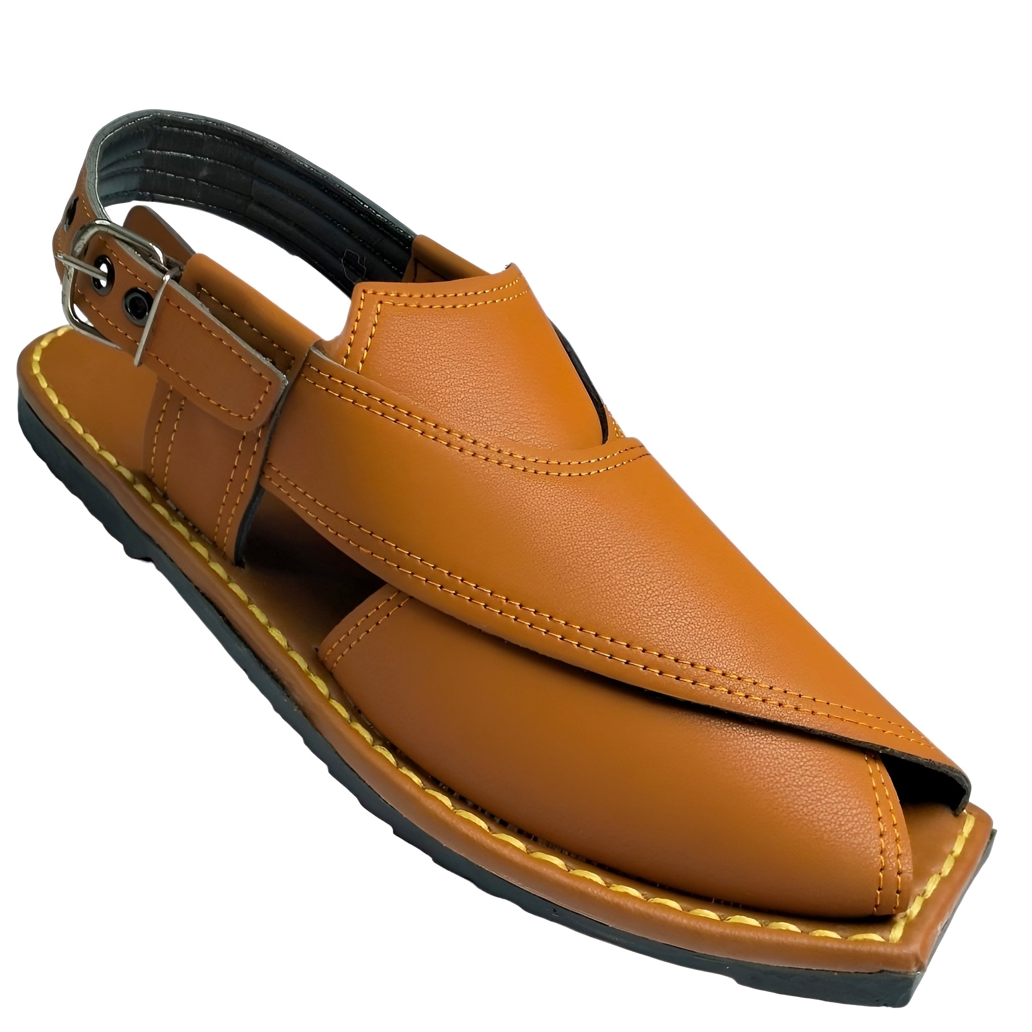 Men’s Comfortable Camel Peshawari Sandal .