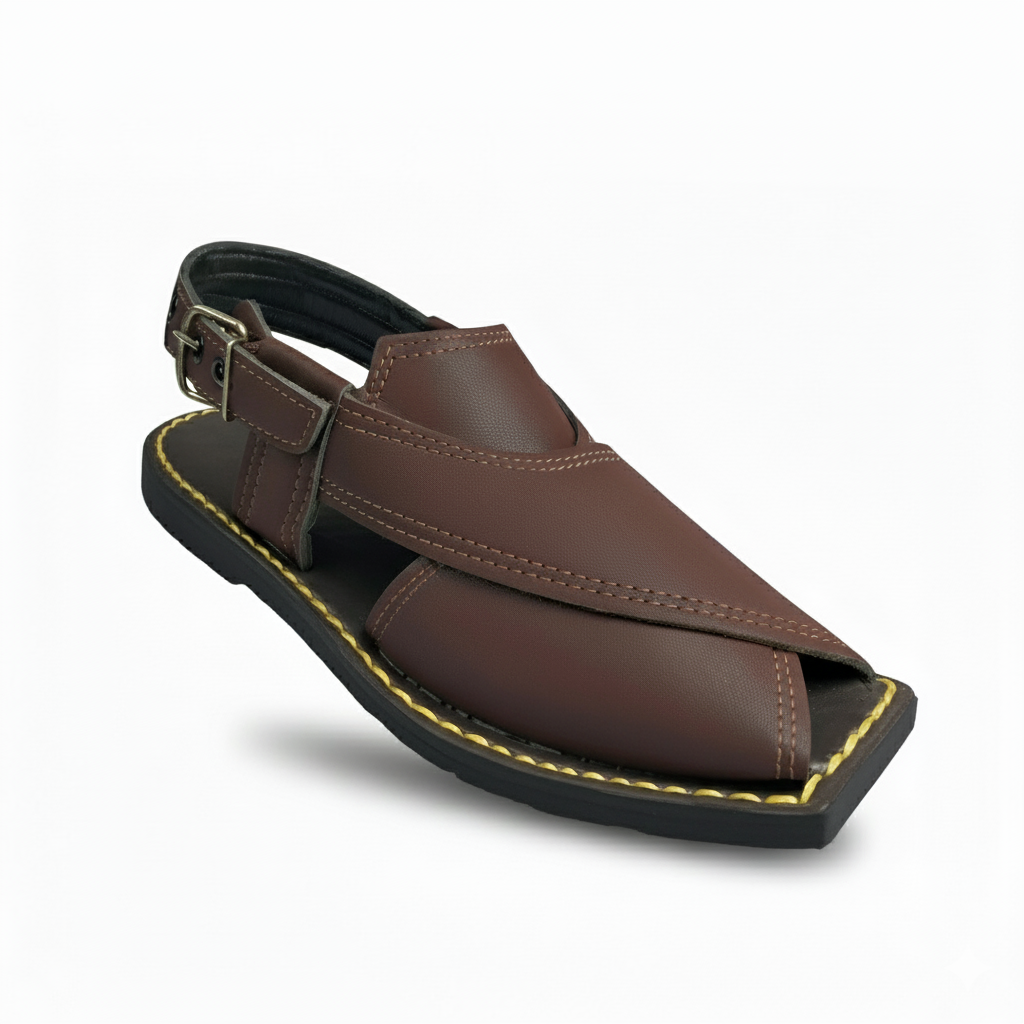 Men’s Comfortable Camel Peshawari Sandal.