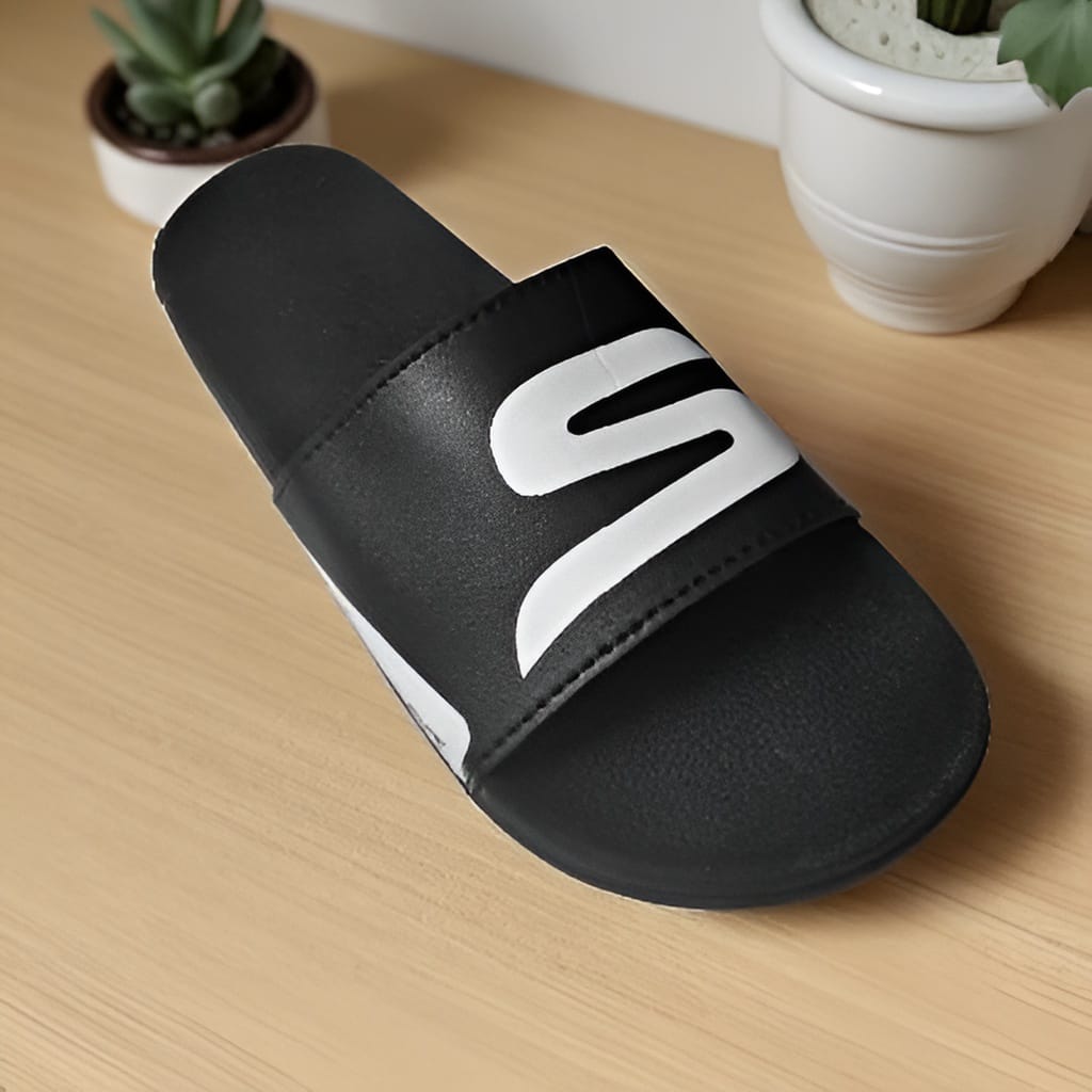 Men's Flipflop Slides , Black Slippers for men.