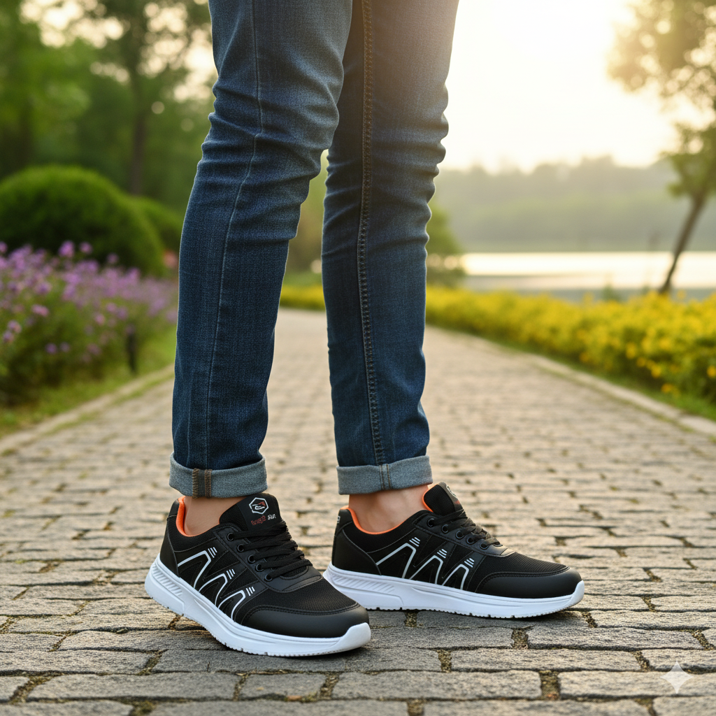 Super Zig Zag Men’s Non-Slip Running Sneakers — Lightweight Sports & Jogging Shoes for Men & Boys