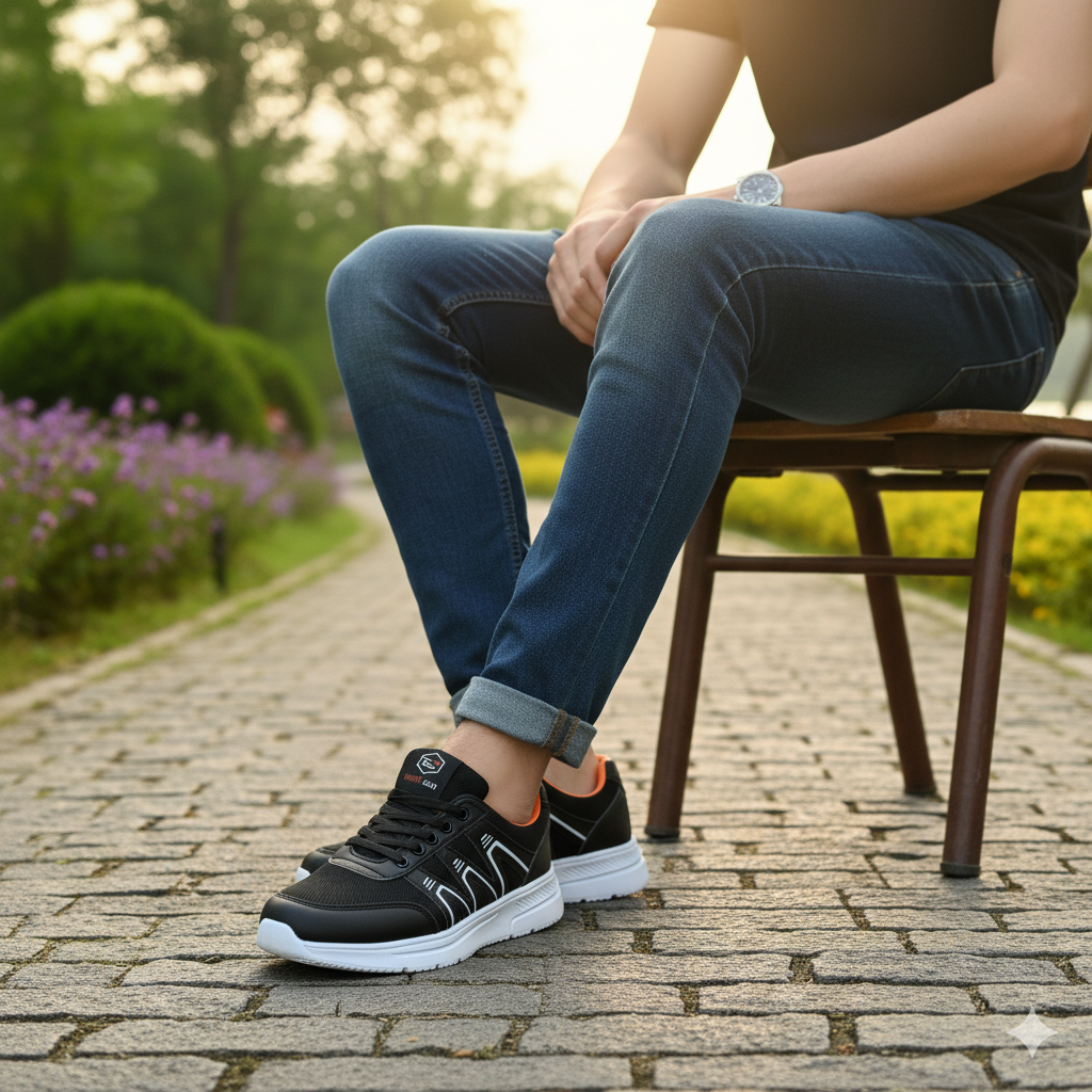 Super Zig Zag Men’s Non-Slip Running Sneakers — Lightweight Sports & Jogging Shoes for Men & Boys