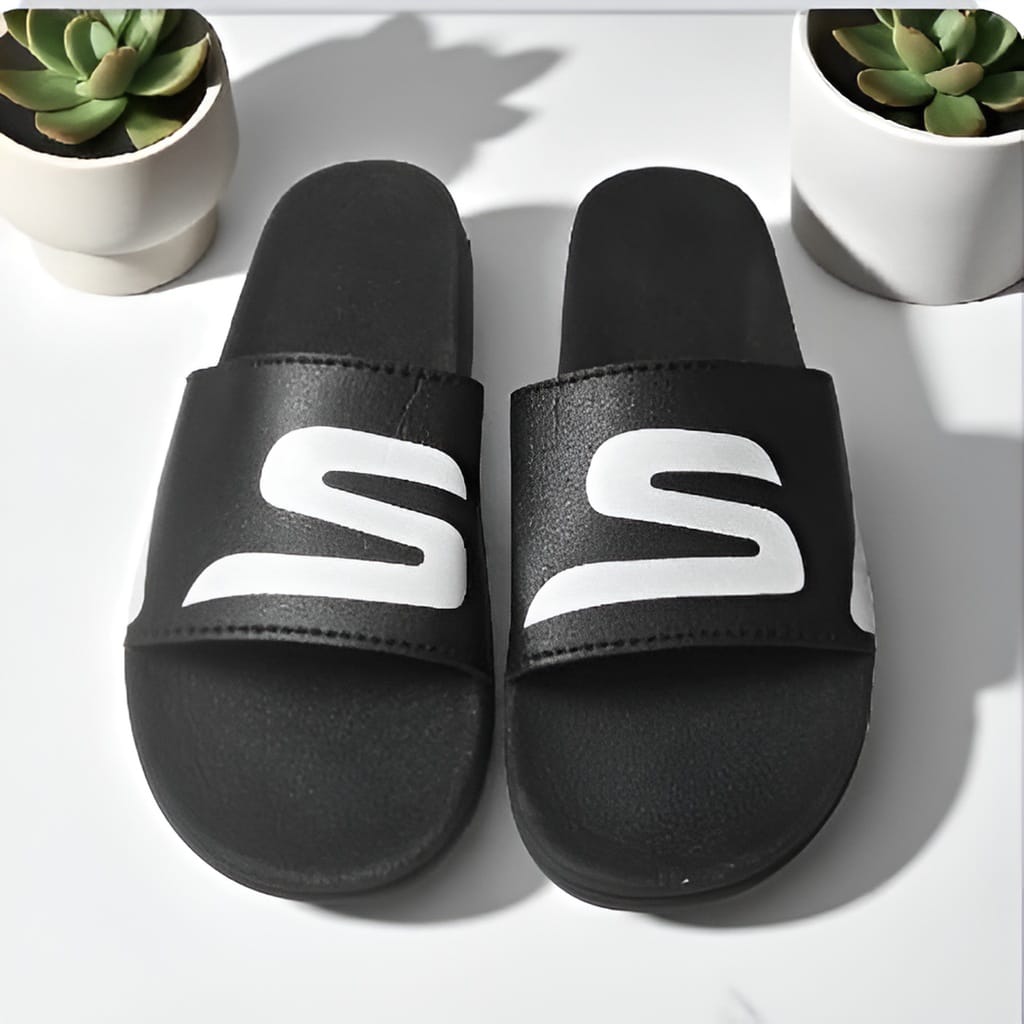 Men's Flipflop Slides , Black Slippers for men.